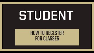How to register for classes