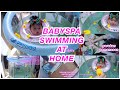 BABYSPA at HOME, unboxing kolam SWIMAVA, gerakan pemanasan (SILAHKAN PRAKTEKAN DIRUMAH !!)