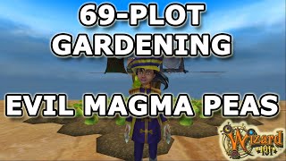 Wizard101: 🪴*NEW 69-PLOT Gardening Evil Magma Peas *Enhanced Movement🪴