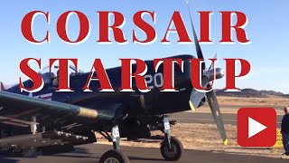 Black Sheep F-4U Corsair Startup (Bu.97359)