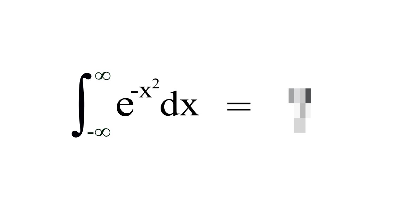 The Gaussian Integral Youtube