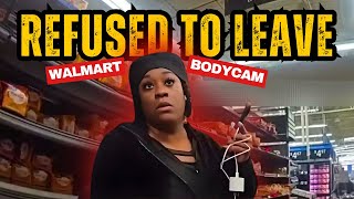 Trespassed Woman Refuses to Leave Walmart — Calls 911 on Police | Bodycam Breakdown #codebluefiles