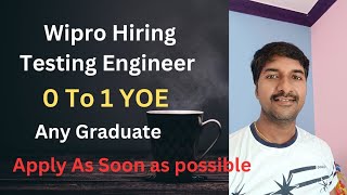 Wipro Hiring Testing Engineer Fresher Job Role | @byluckysir