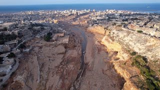 Luftbilder zeigen Ausmaß der Flutkatastrophe in Libyen