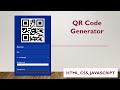 ASMR Programming - Create QR Codes Using HTML, CSS, and JavaScript