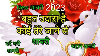 बहुत उदास है कोई तेरे जाने से हो हो सके तो लौट आ किसी बहाने से दर्द भरी #शायरी  #बेवफाई की #Shayari