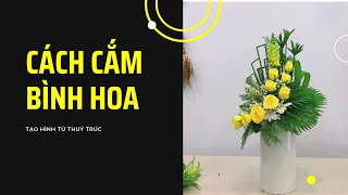 Creative Flower Arrangement: How to Shape with Bamboo & Palm Leaves