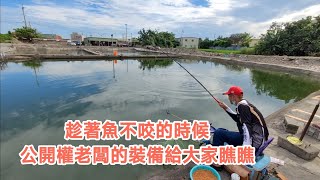 【福壽魚之章】魚會咬就拍中魚畫面，不咬那就來翻翻權老闆的裝備😚😚