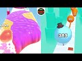 big head run vs jelly raid asmr gameplay level up runner max level