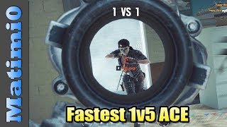 Fastest 1v5 ACE - Rainbow Six Siege