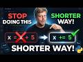 Assignment operators in Python (  Shorter way !! )