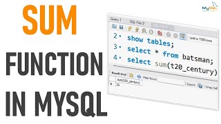 How to Use the SUM Function in SQL Hindi | SQL Aggregate Functions Tutorial | SQL for Beginners