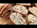 CANTUCCI ALLE NOCI - TOZZETTI - BISCOTTI FACILISSIMI CON LE NOCI