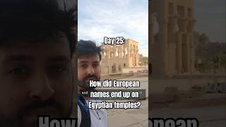 Day 25: European names from 1800s carved into #egyptian temples 🤔 #travelvlog #digitalnomad #travel