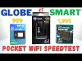 GLOBE vs SMART Pocket Wifi Speedtest | LTE vs LTE-ADVANCED