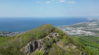 北海道の山　ドローン空撮　 000 　銭函天狗山　Hokkaido mountains aerial drone photography 000 Zenibako Tenguyama