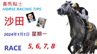 「賽馬貼士」🐴  2023 年 1 月1 日, 星期日, 沙田🐴    香港賽馬貼士  HONG KONG HORSE RACING TIPS  🐴 RACE   5  6  7  8