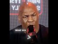 mike tyson gets pissed after reporter calls him a gimmick😲