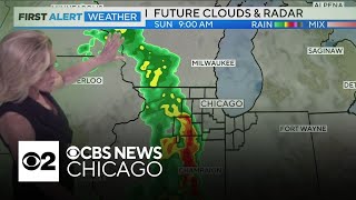 Two rounds of storms to move into Chicago area