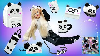 How To Make Kawaii Panda Bear Outfit for Barbie 🐼 BEST DIYs for Dolls