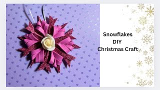 How to Make Beautiful Snowflakes for Christmas Decorations | Christmas Decorations Ideas |#christmas