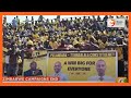 Opposition candidate Chamisa holds final rally ahead of poll on Wednesday