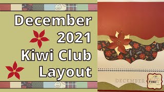Create a Page With Me ~ December 2021 Kiwi Club Kit