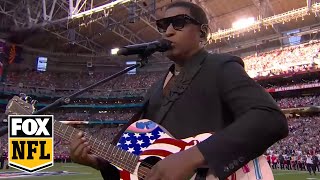 Super Bowl LVII: Babyface performs 'America The Beautiful' ahead of Eagles vs. Chiefs | NFL on FOX