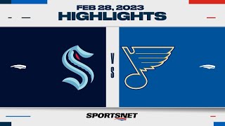 NHL Highlights | Kraken vs. Blues - February 28, 2023