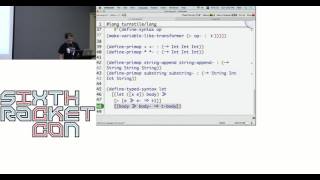 (sixth RacketCon): Stephen Chang and Alex Knauth -- Type Systems as Macros
