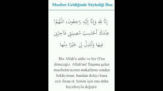 musibet anında söylenen dua