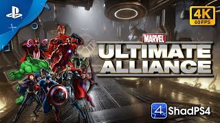 Marvel: Ultimate Alliance - Playstation 4 - ShadPS4 Emulator Gameplay [4K 60FPS]