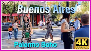 4K WALK Buenos Aires 4K video [URBAN] ARGENTINA travel vlog