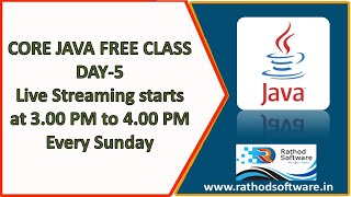 Free Java Weekly Class: Mastering Java Live DAY-5