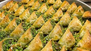 Fıstıklı Ve Kaymaklı Şöbiyet Tatlısı Yapımı | Usta Elinden Damak Çatlatan Şöbiyet Baklava