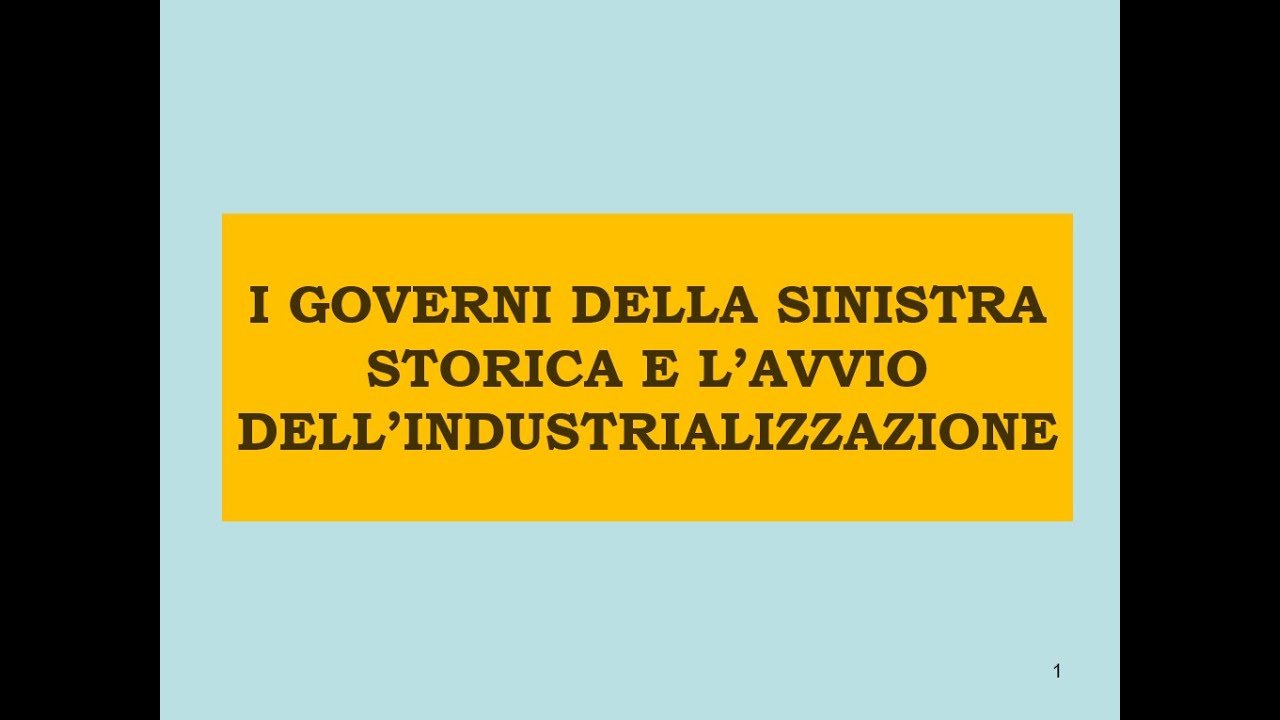 I GOVERNI DELLA SINISTRA STORICA - DEPRETIS - YouTube