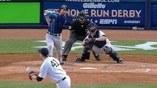 TB@NYY: Kiermaier belts a solo homer to the gap