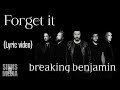 Breaking Benjamin - Forget it (lyrics)