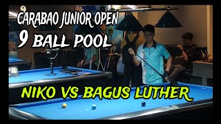 NIKO 🆚 BAGUS LUTHER Carabao Junior Open Billiard 9 Ball Pool