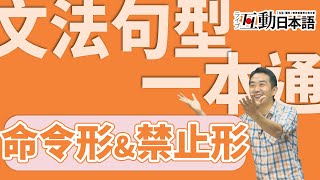 日文文法句型解析 日文中「命令形」還有「禁止形」的 變化 及 應用 完整版 生活日文教學