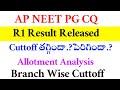 NEET PG 2024 | AP CQ R1 ALLOTMENTS RELEASED | VISION UPDATE