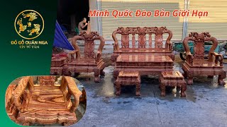 ✔️Báo Giá Bàn Ghế Minh Quốc Đào Gỗ Hương Đá Bản Giới Hạn Chọn Lựa Gỗ Kỹ Càng Vân Cược Vip