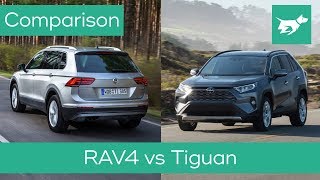 Toyota RAV4 vs Volkswagen Tiguan 2019 comparison review