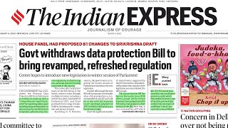 4th August 2022 || The Indian Express Newspaper Current Affairs Analysis || Today's Indian Express