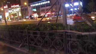 At night in Anshan streets - Liaoning - China