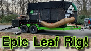 A Dump Trailer Doubling As A Leaf Collecting Rig! [Unique B-Wise Trailer!]