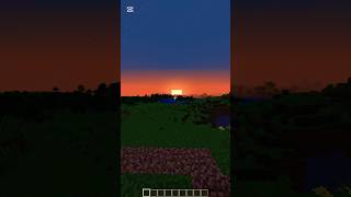 Watch a sunset a second time #minecraft #shorts