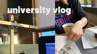 aesthetic student vlog | art uni vlog, interior architecture student + classes, studying and library