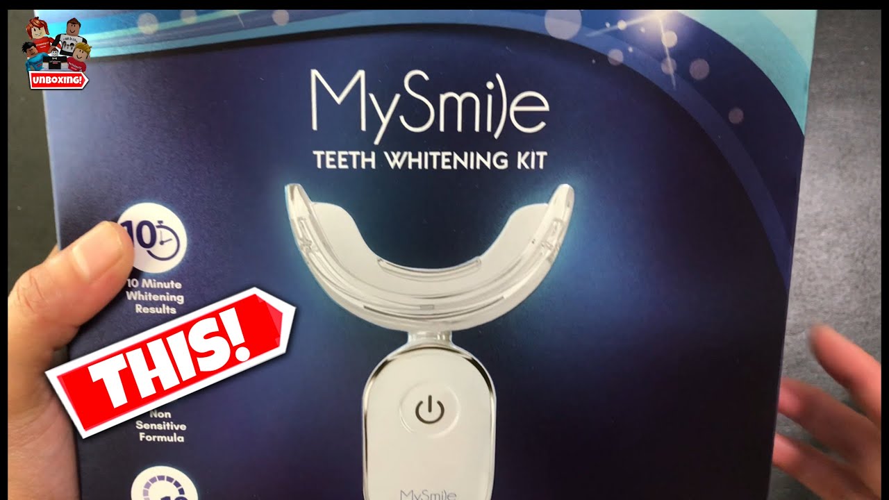 #UNBOXING MySmile Teeth Whitening Kit With LED Light 10 Min Non ...