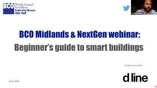 BCO Midlands & NextGen webinar: Beginner’s guide to smart buildings
